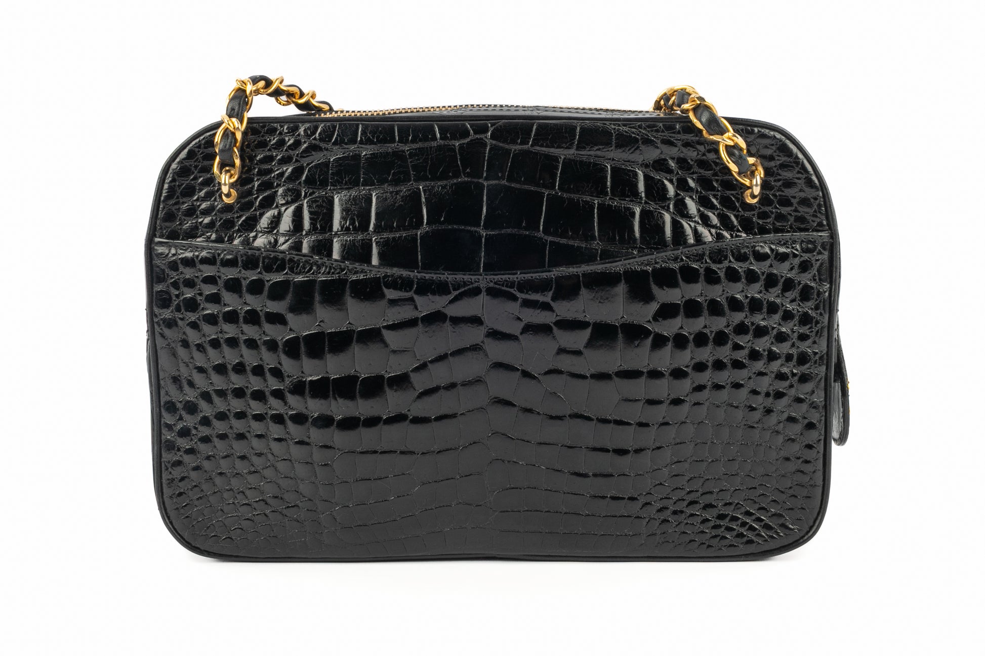 Sac caméra en crocodile Chanel