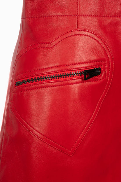 Jupe en cuir Christian Dior 