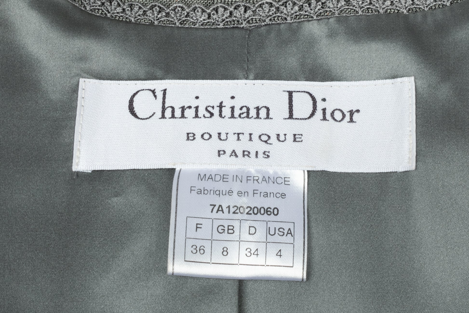 Veste Christian Dior Hiver 2007