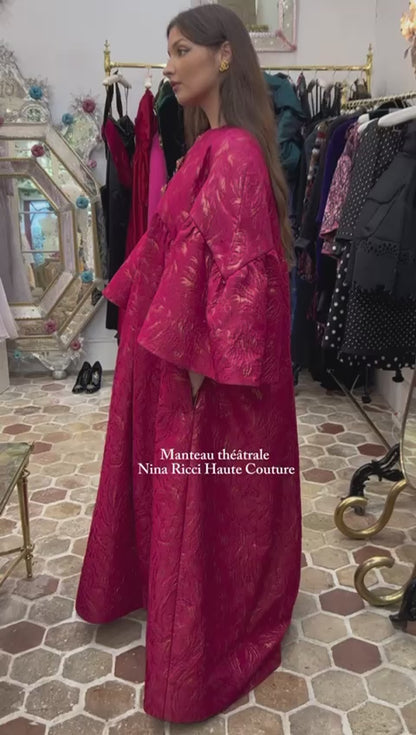 Nina Ricci theatrical coat Haute Couture