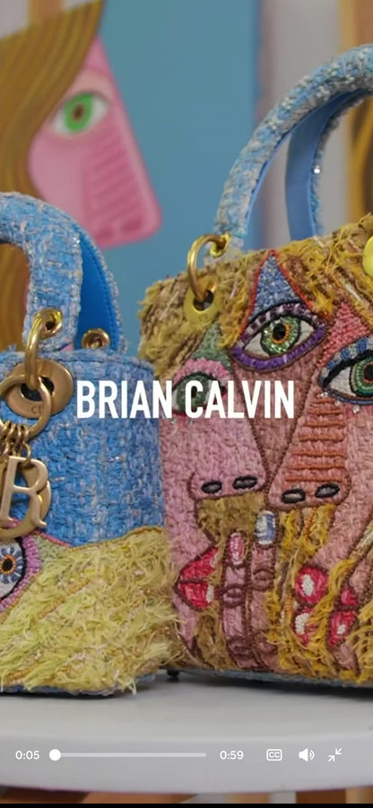 Sac "Lady Dior Art Project" Christian Dior 2022 par Brian Calvin
