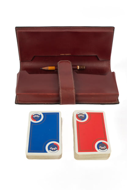 Etui à cartes en cuir Hermès