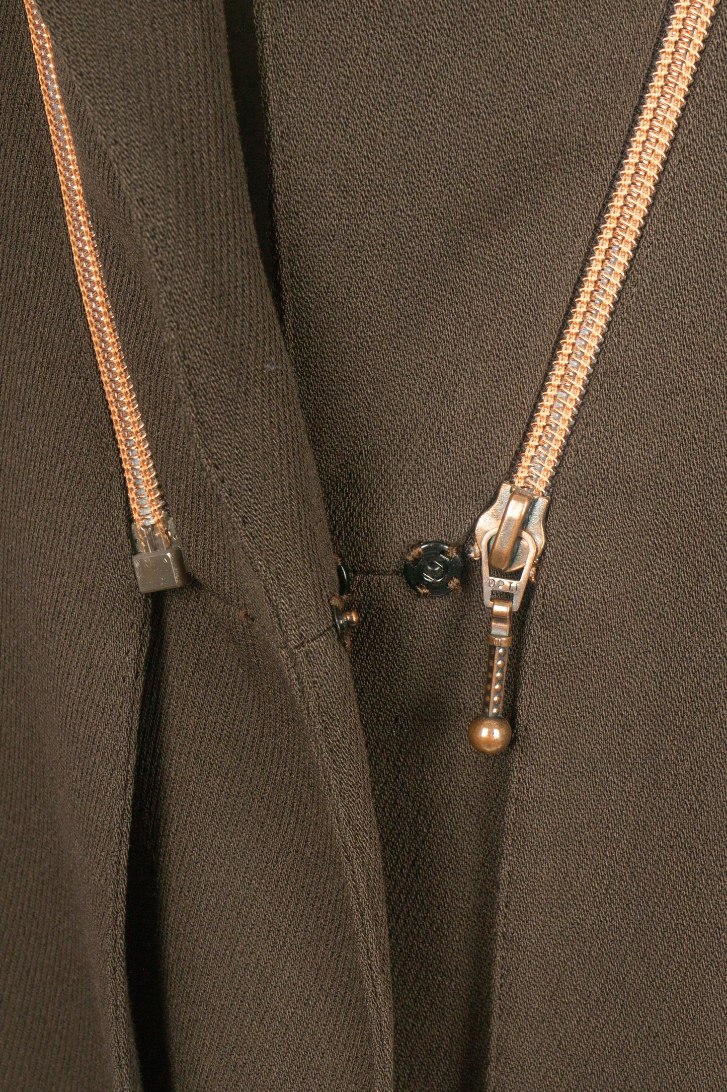 Claude Montana double jacket in brown wool blend