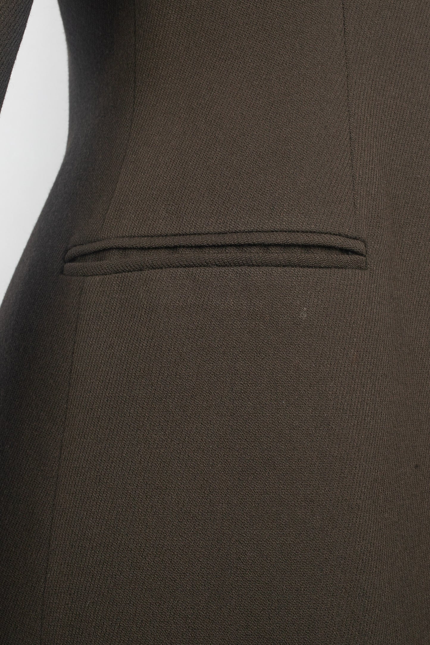 Claude Montana double jacket in brown wool blend