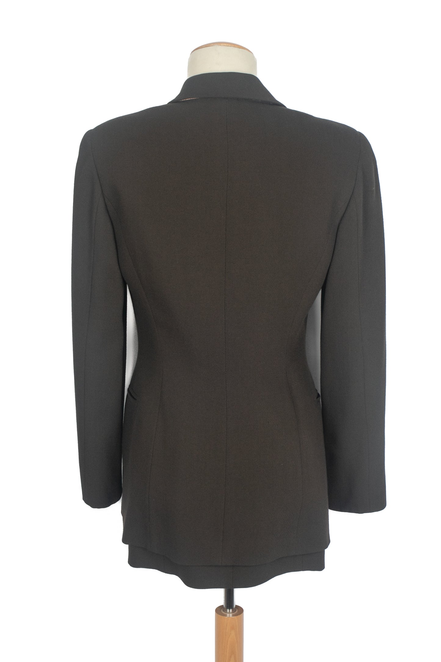 Claude Montana double jacket in brown wool blend