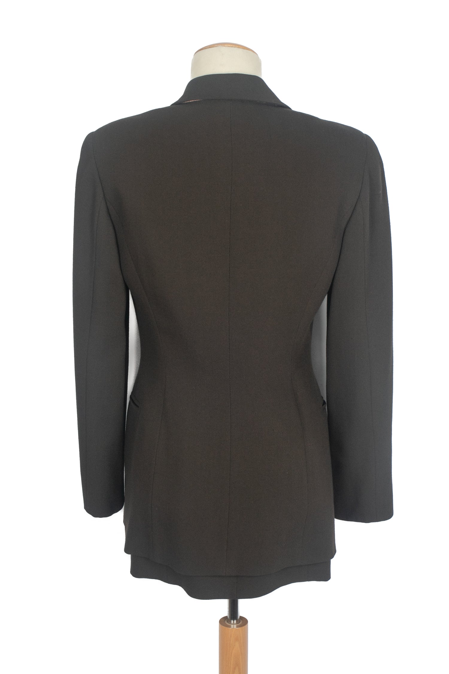 Claude Montana double jacket in brown wool blend