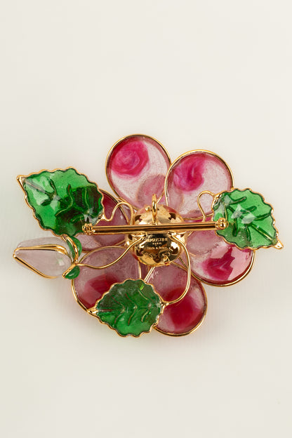 Broche / pendentif fleur Augustine