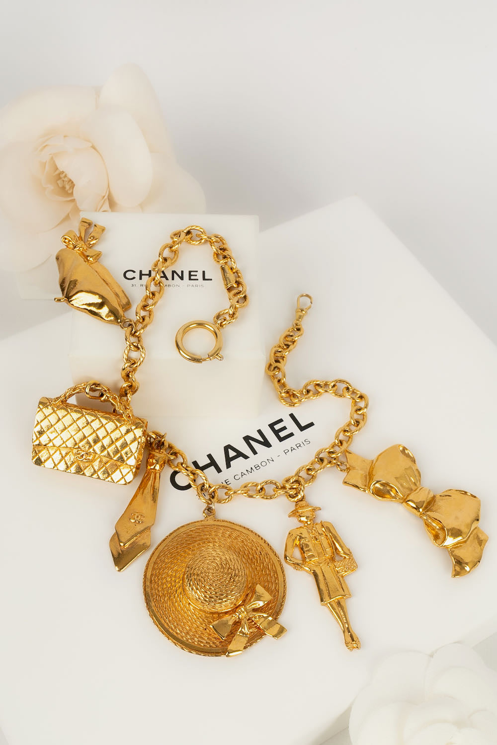 Chanel charm necklace