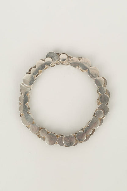 Bracelet en métal argenté