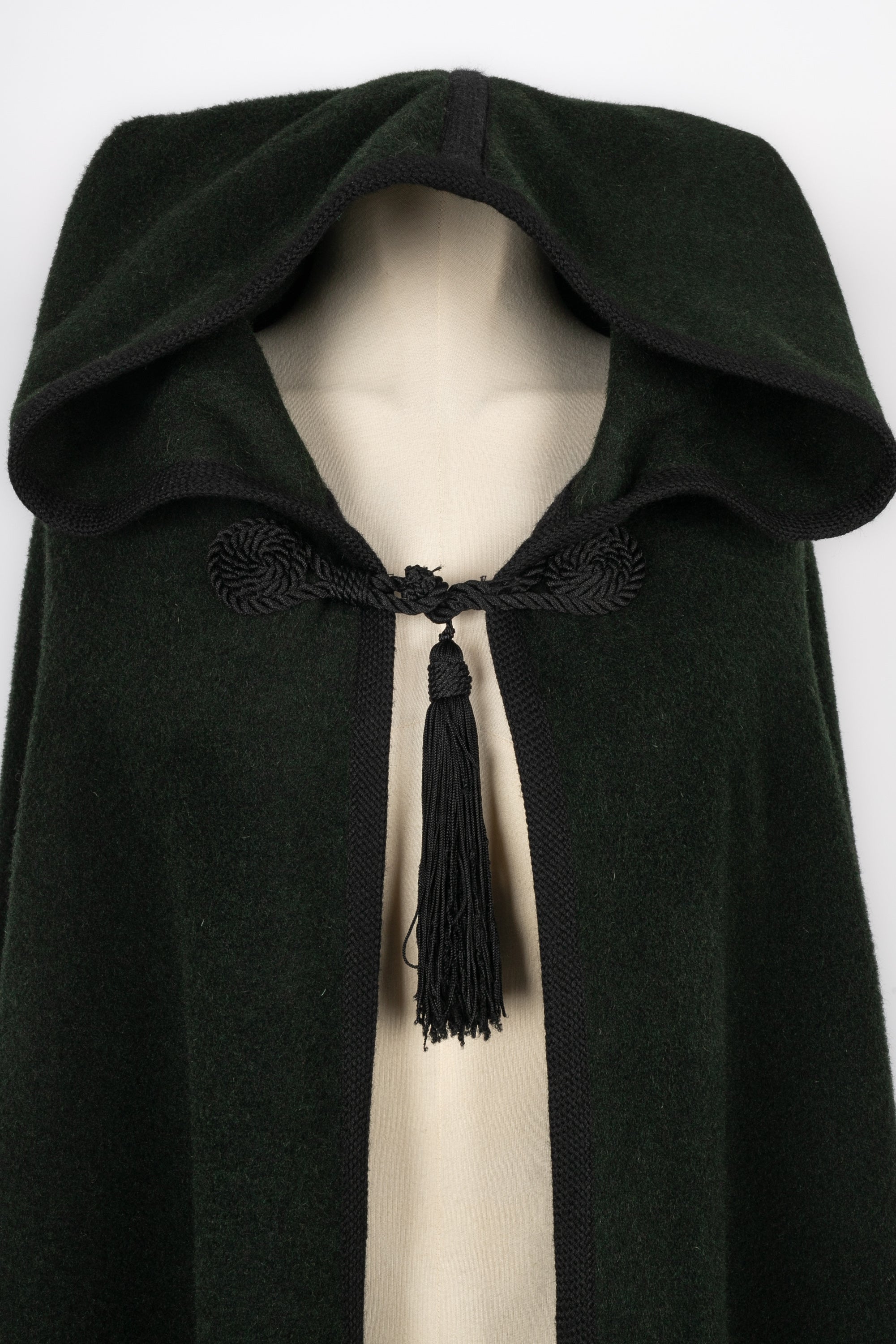 Yves Saint Laurent wool cape