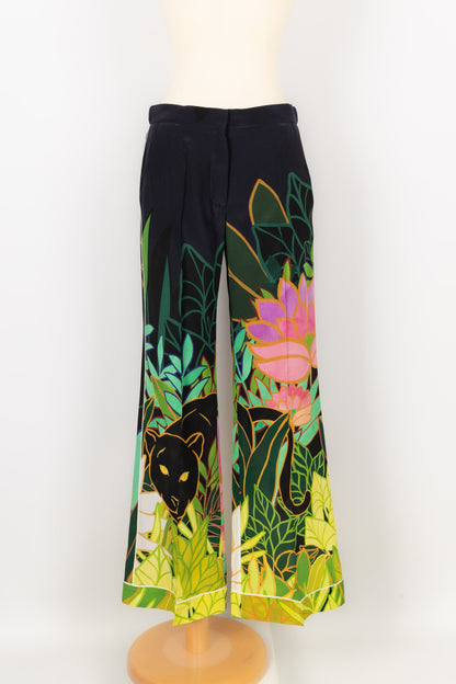 Pantalon en soie Valentino Printemps 2020