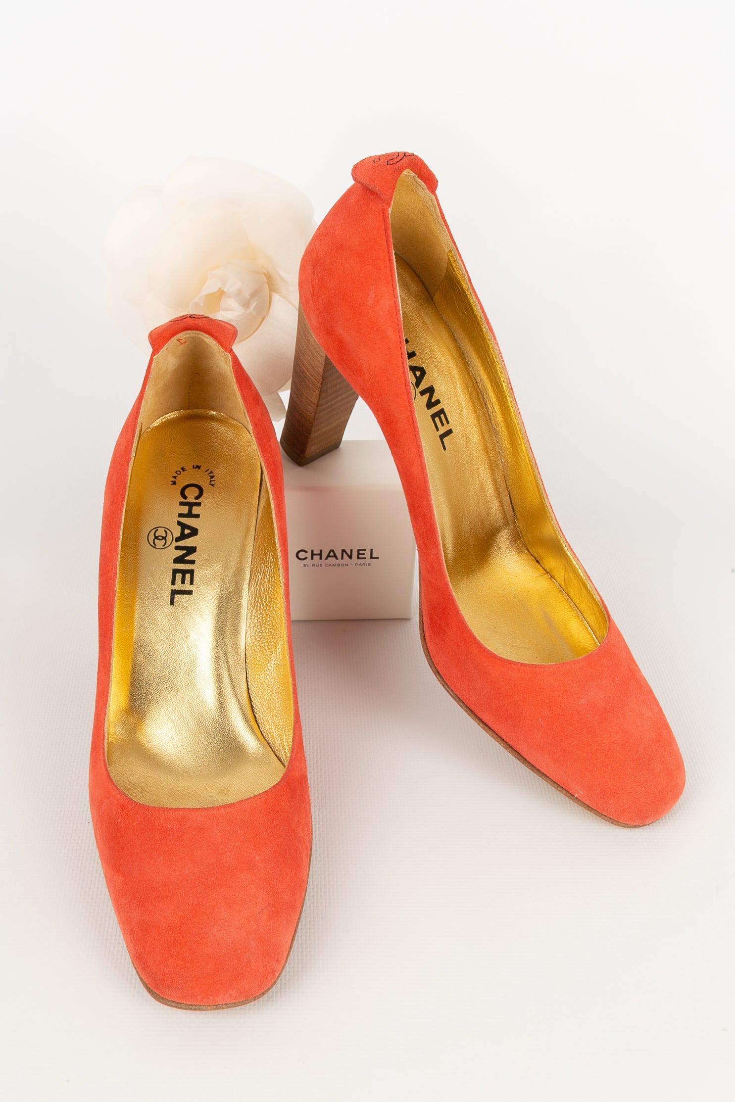 Chanel Sneakers Orange ref86238  Joli Closet