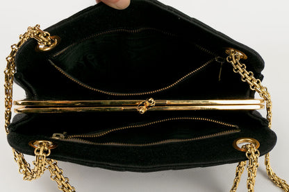 Sac en jersey noir Chanel