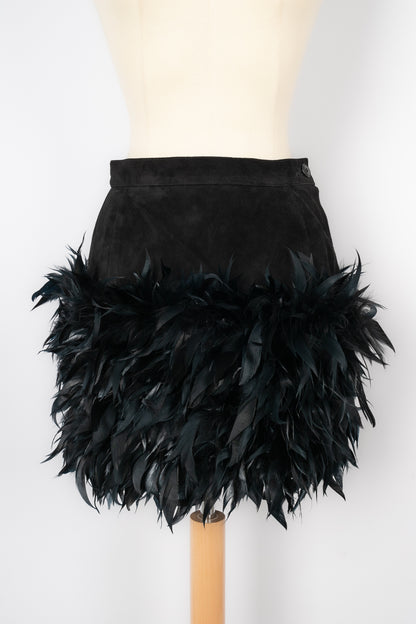 Jupe à plumes Yves Saint Laurent