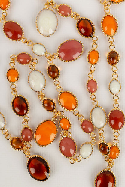 Collier en pâte de verre Augustine