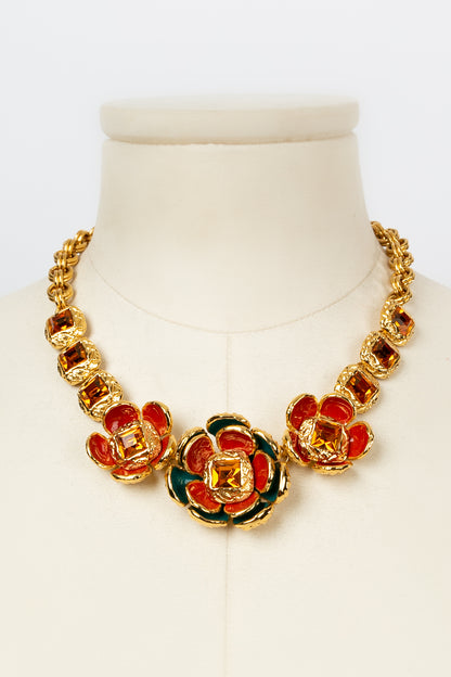 Collier fleurs Yves Saint Laurent