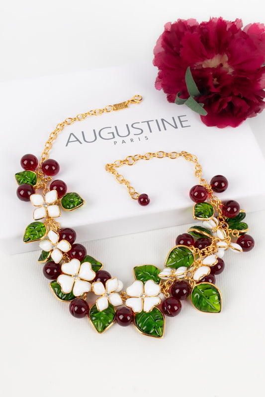 Collier en pâte de verre Augustine