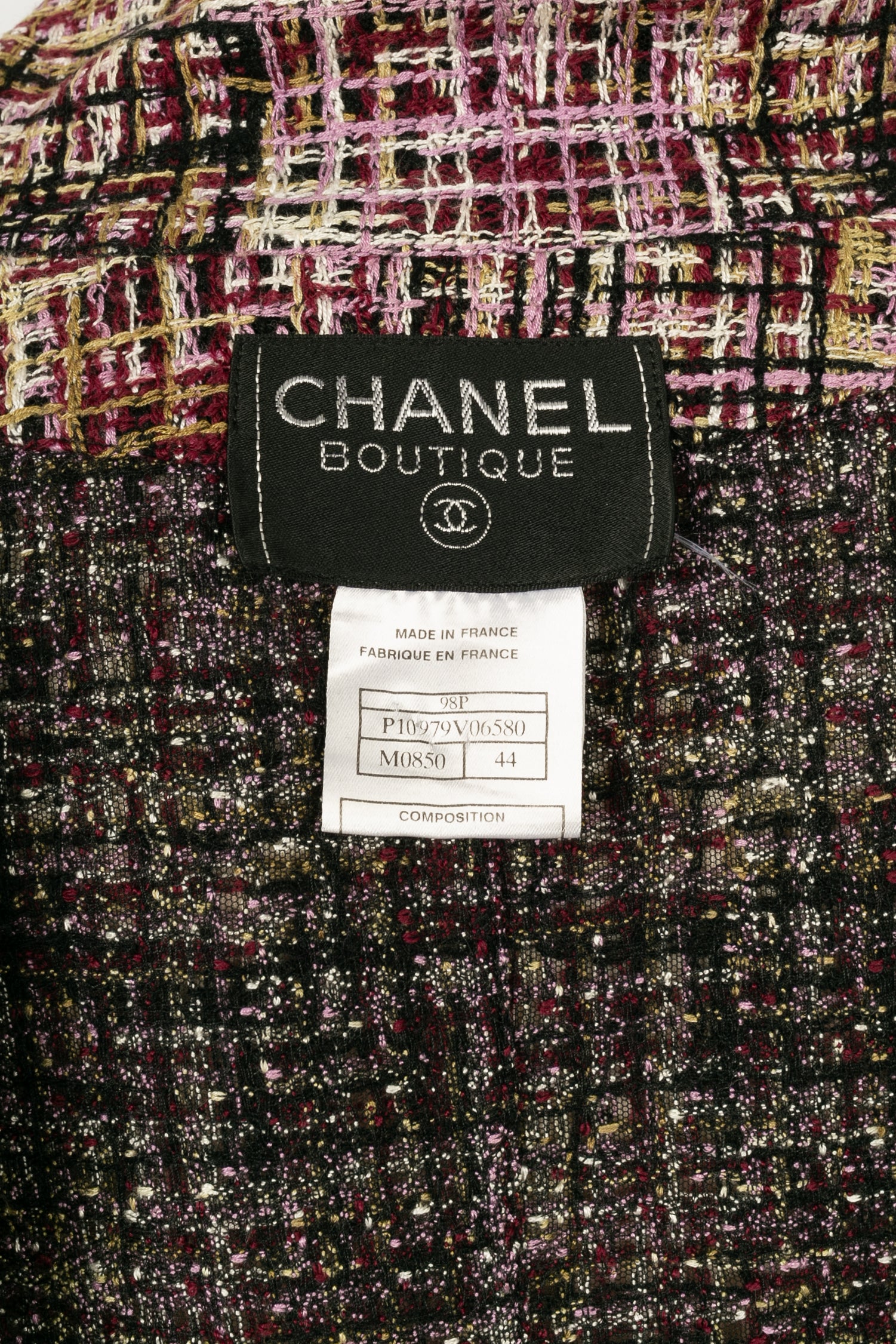 Veste Chanel Printemps 1998