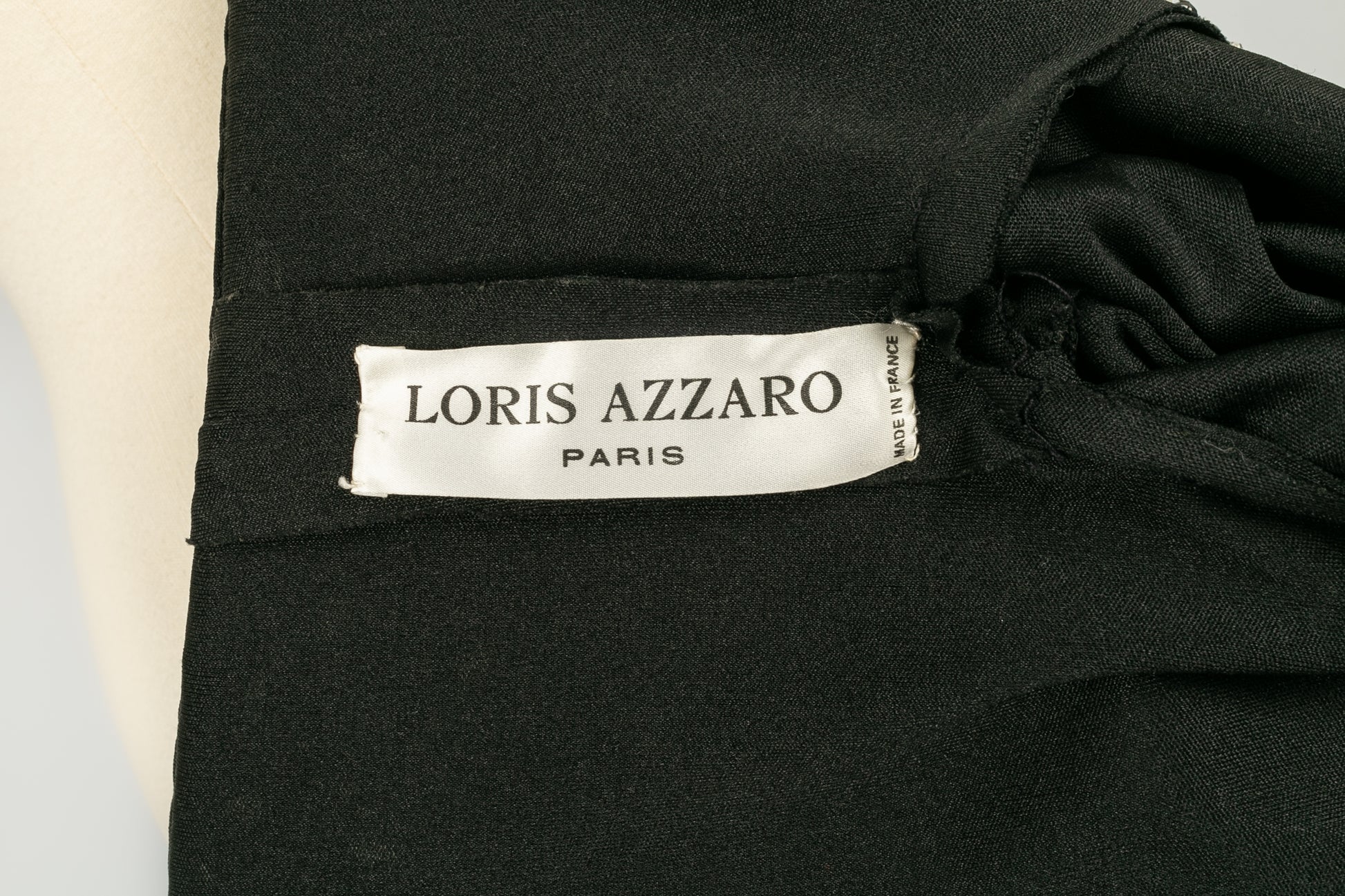 Robe noire en jersey Azzaro