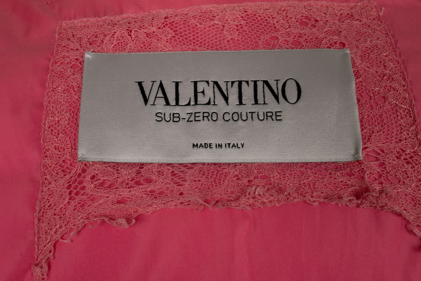 Veste rose Valentino Sub-Zero Couture