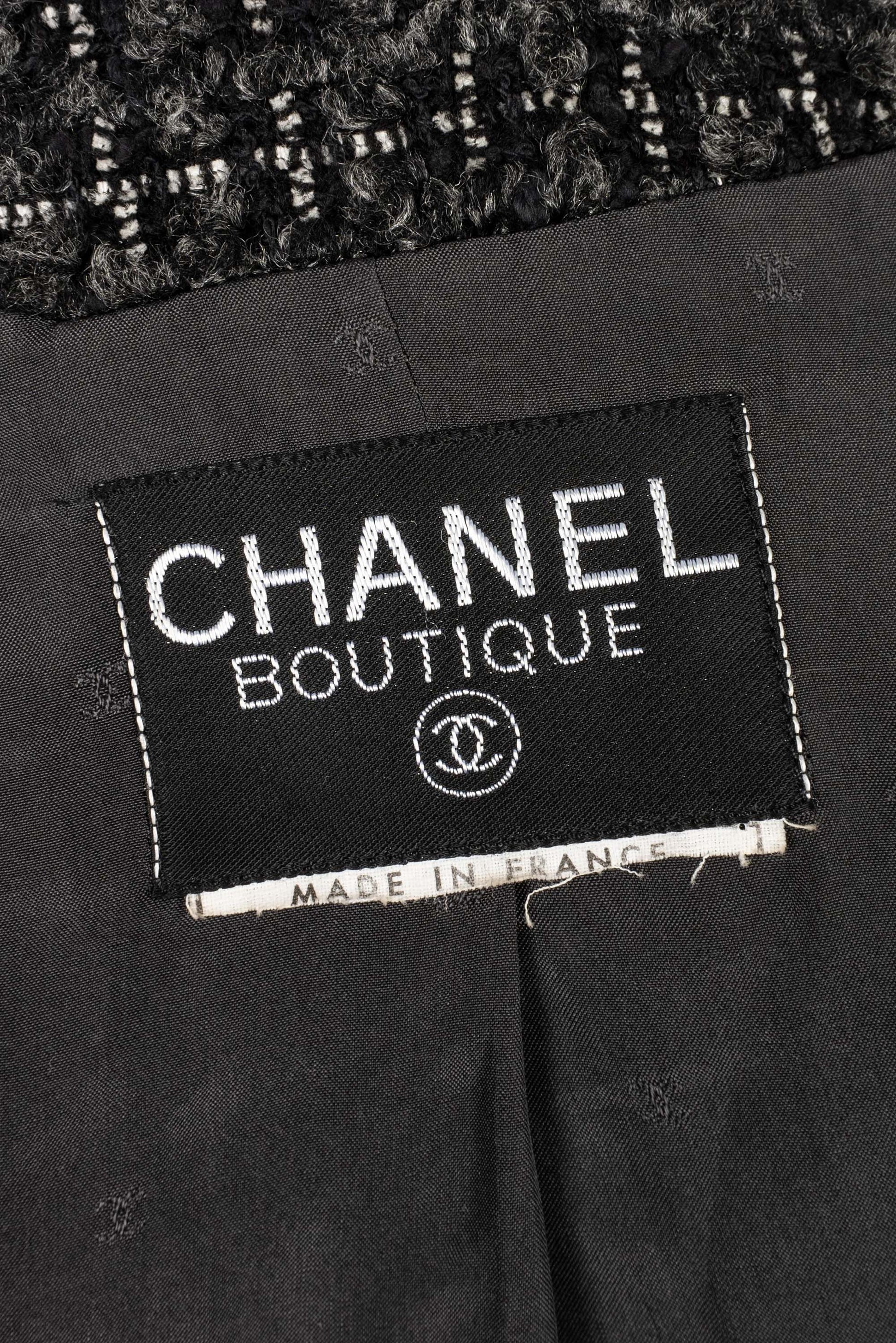 Veste en tweed Chanel 1990s