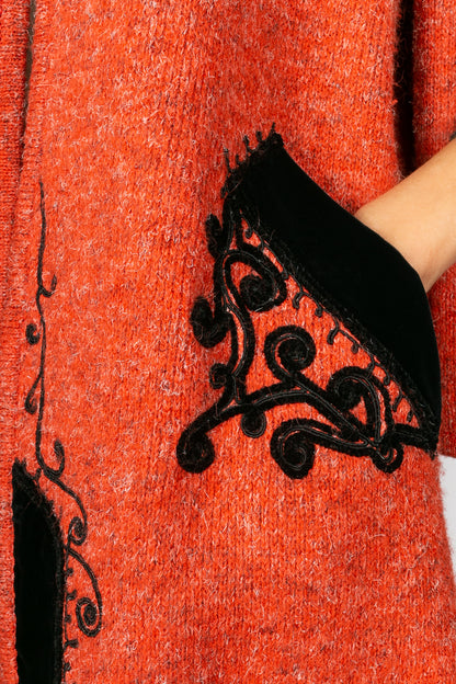 Manteau en laine et passementerie Christian Lacroix