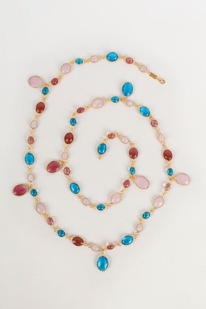 Collier en pâte de verre Augustine