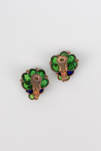 Boucles d'oreilles en pâte de verre