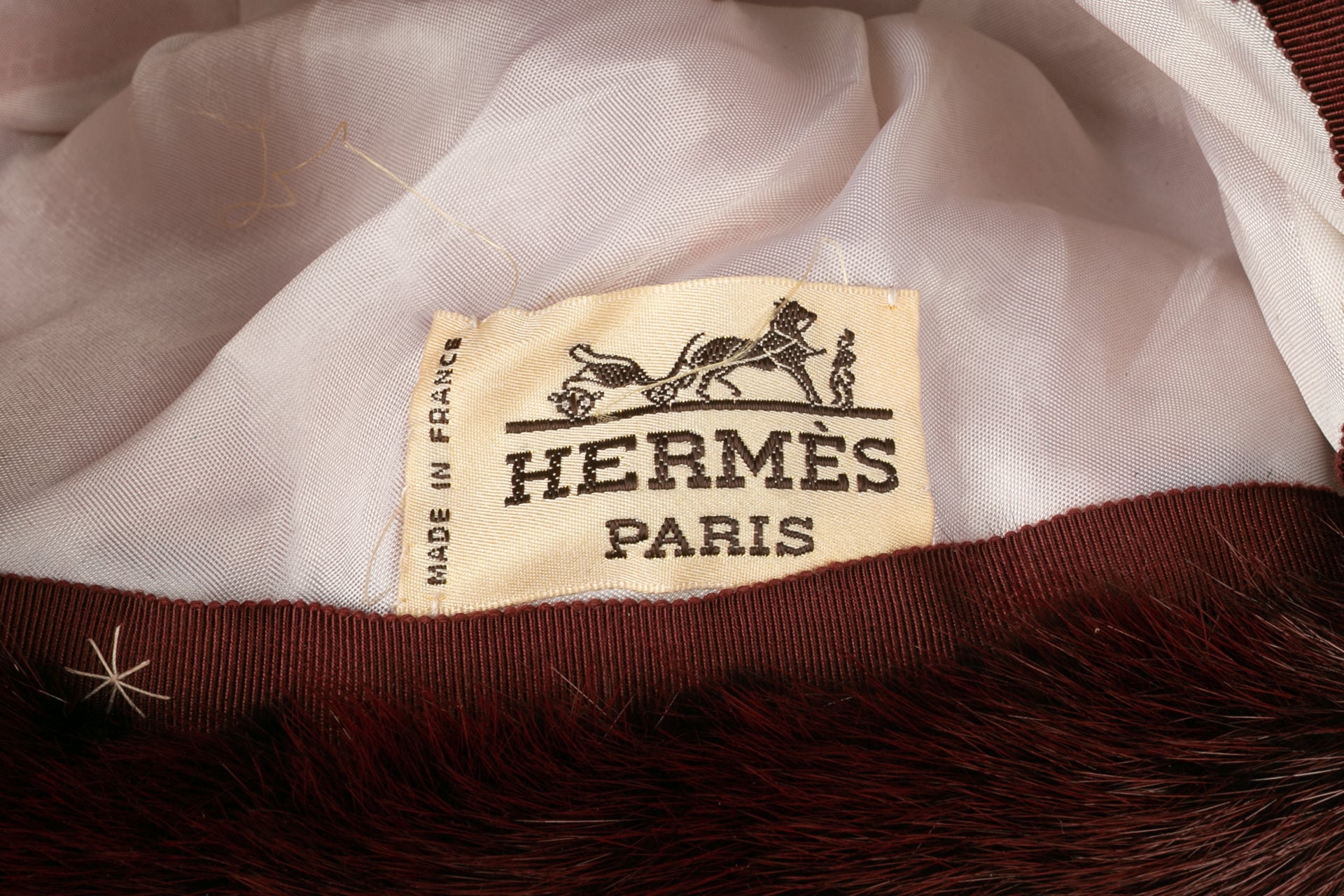 Chapeau en fourrure Hermès