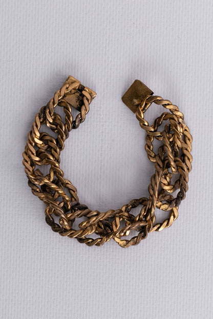 Bracelet en métal doré