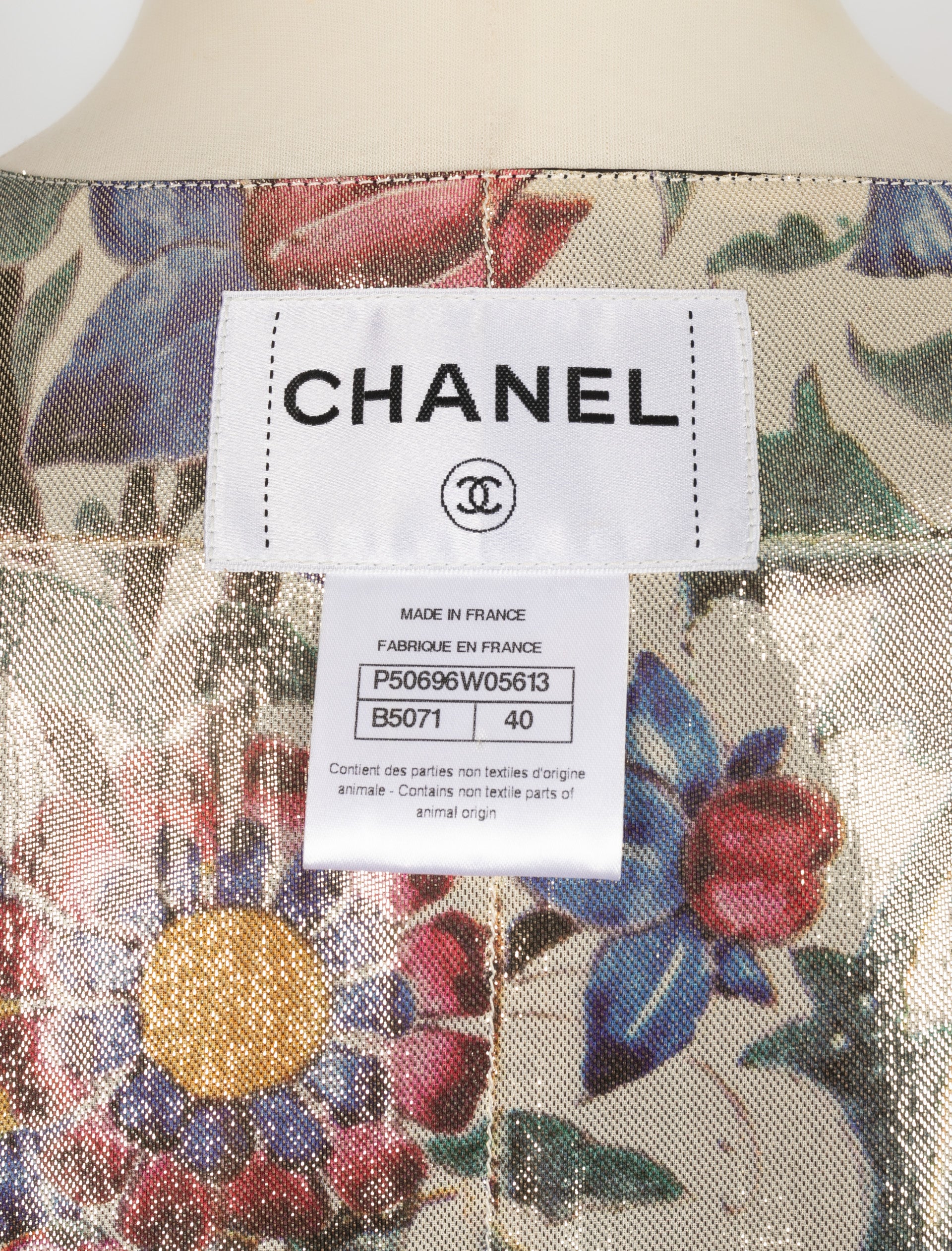 Veste en cuir Chanel