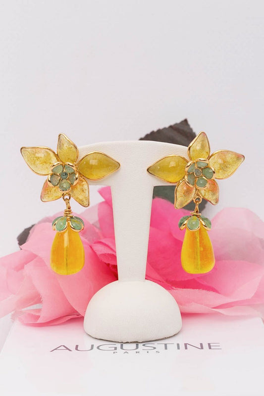 Boucles d'oreilles fleurs Augustine