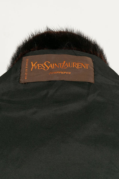 Cape en vison Yves Saint Laurent