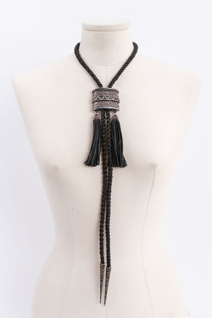 Collier en cuir Dior