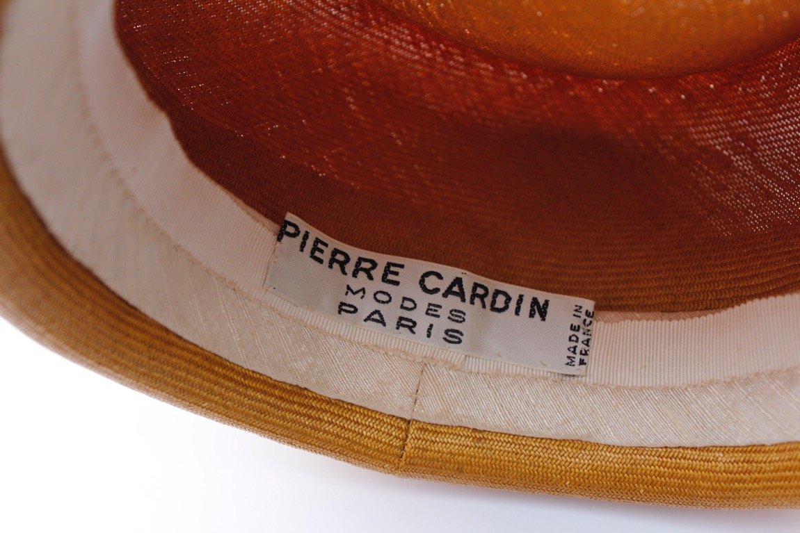 Chapeau en paille Pierre Cardin