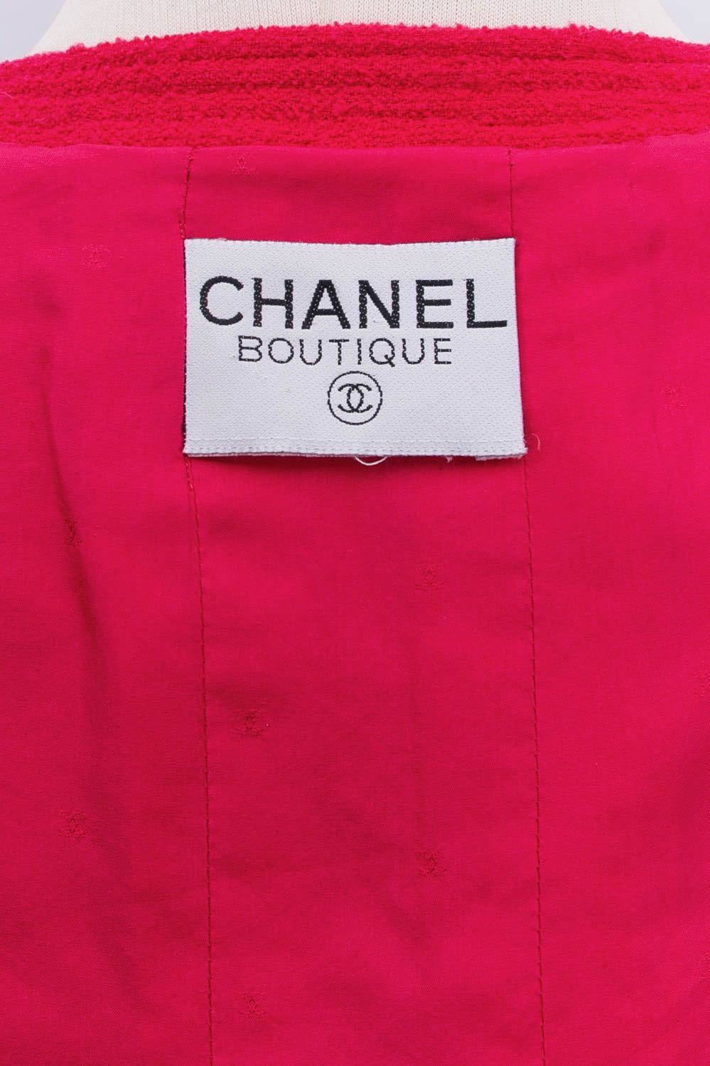 Veste en tweed rose Chanel