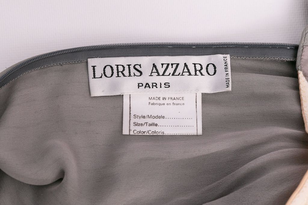 Robe en soie grise Loris Azzaro
