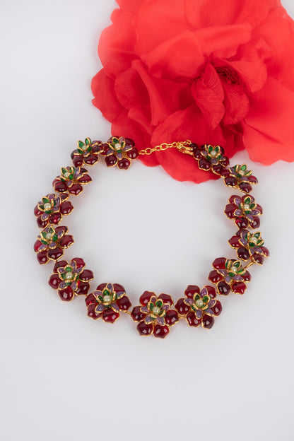 Collier fleurs Augustine