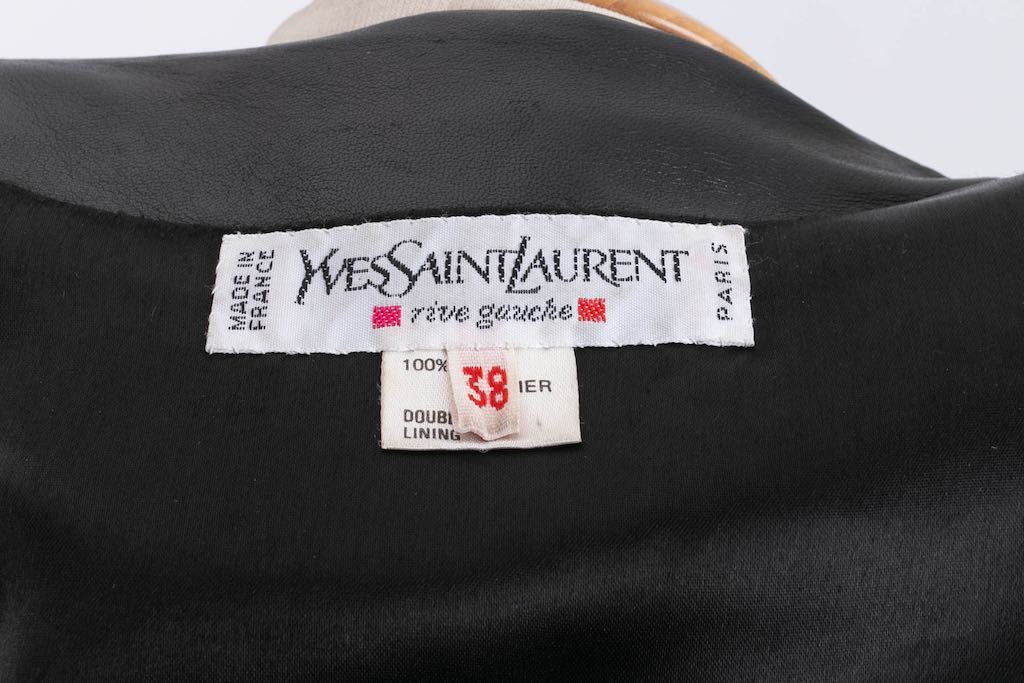 Tailleur en cuir Yves Saint Laurent