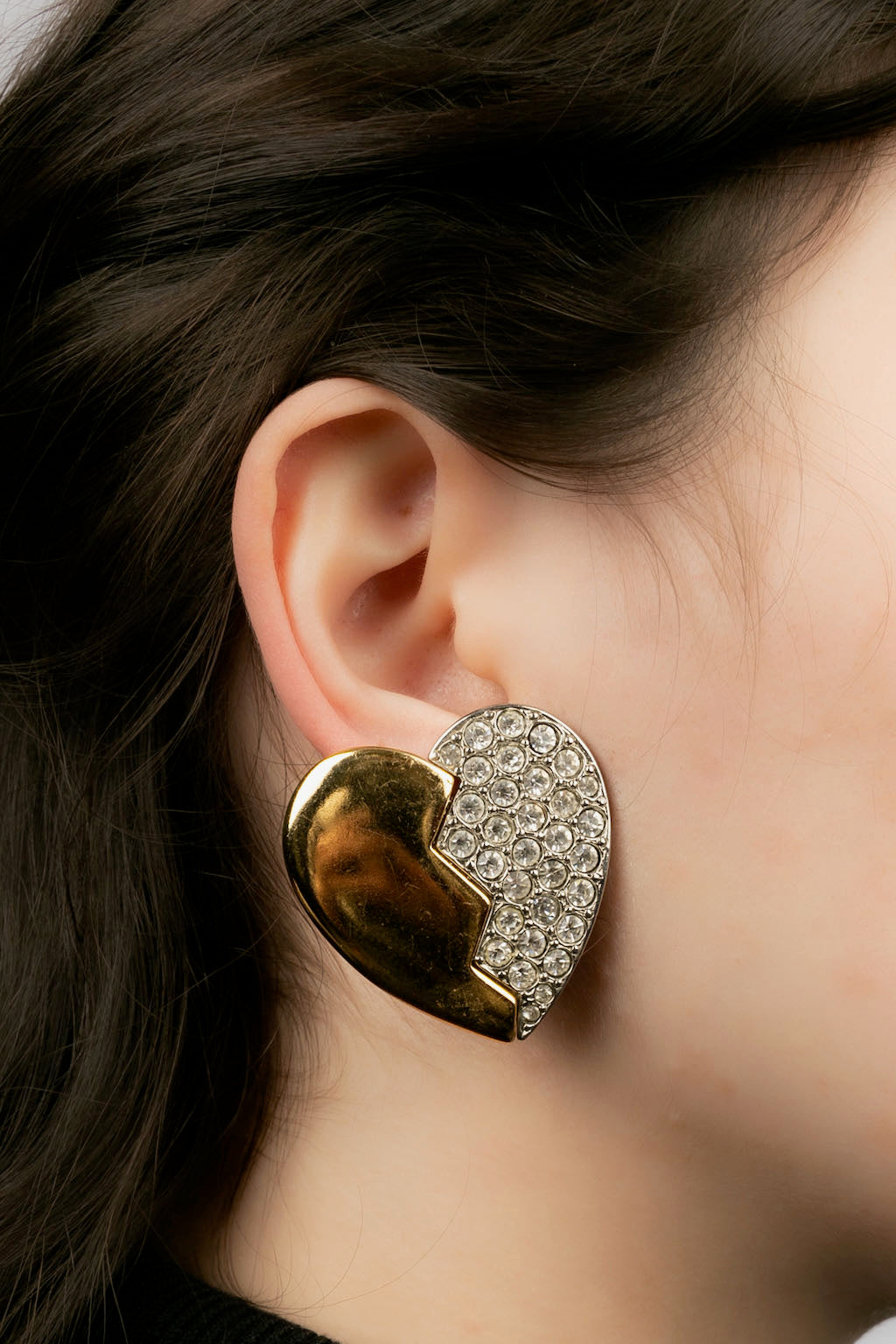 Boucles d'oreilles coeur Yves Saint Laurent