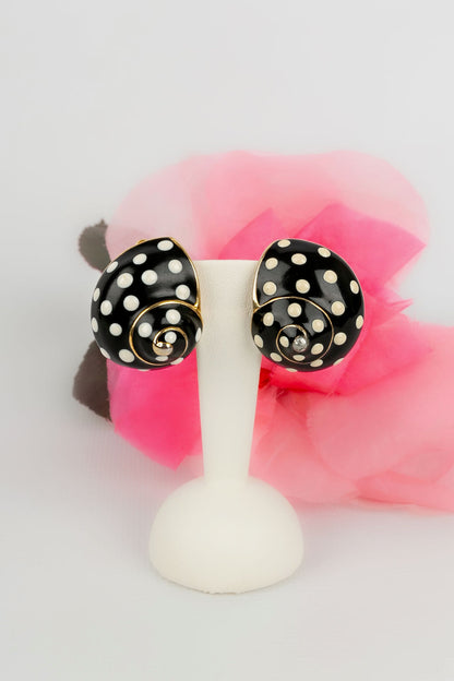 Boucles d'oreilles escargots Kenneth Lane