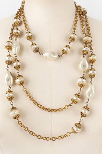 Collier / sautoir Chanel 1984