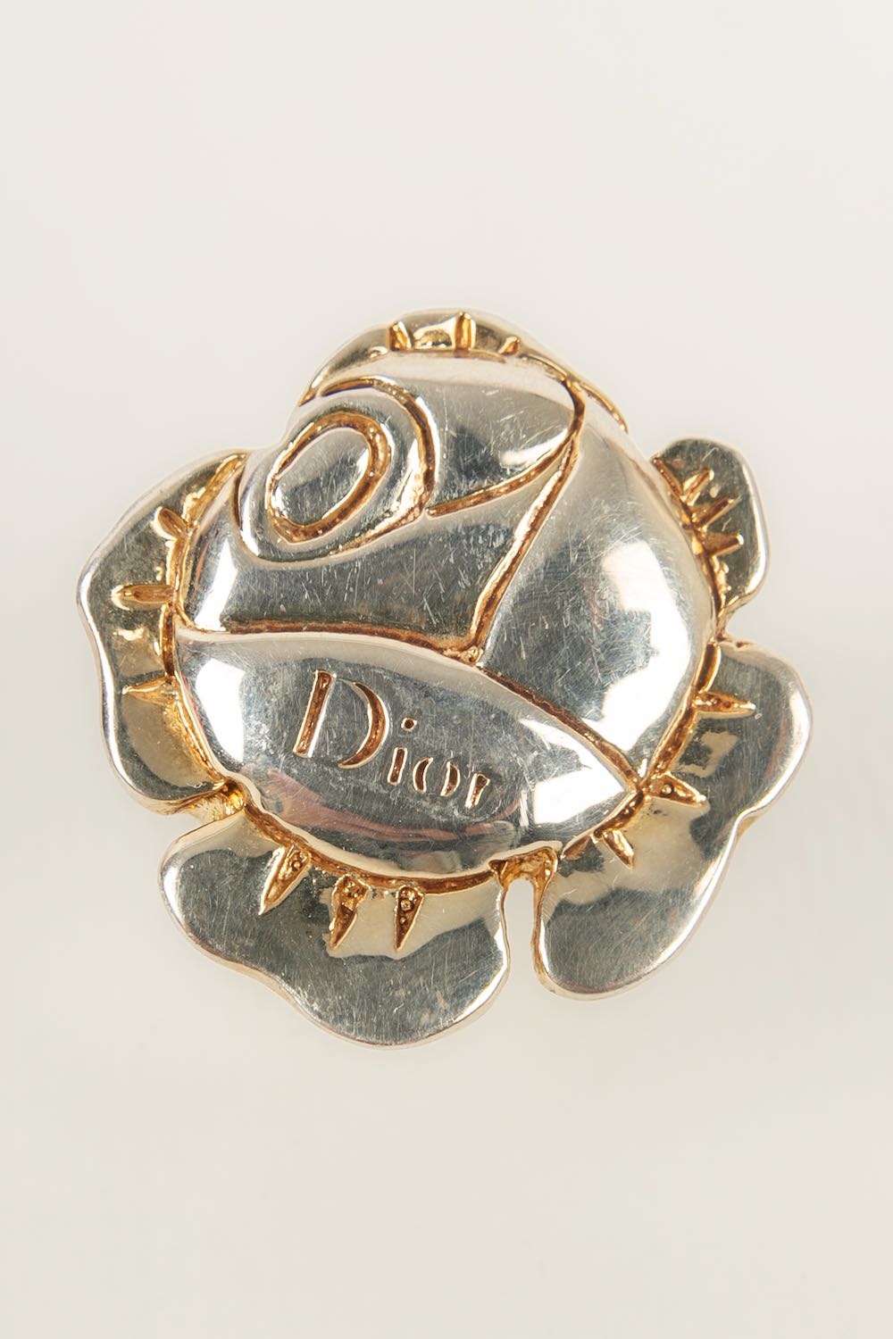 Vintage Christian Dior Multi Gem Gold Band Ring For Sale at 1stDibs