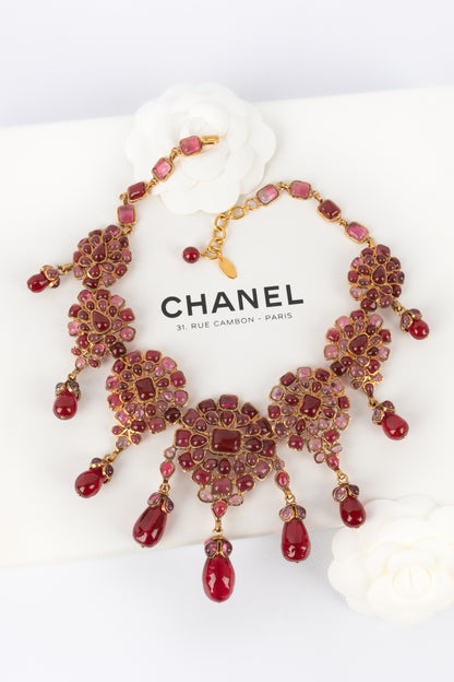 Collier en pâte de verre Chanel