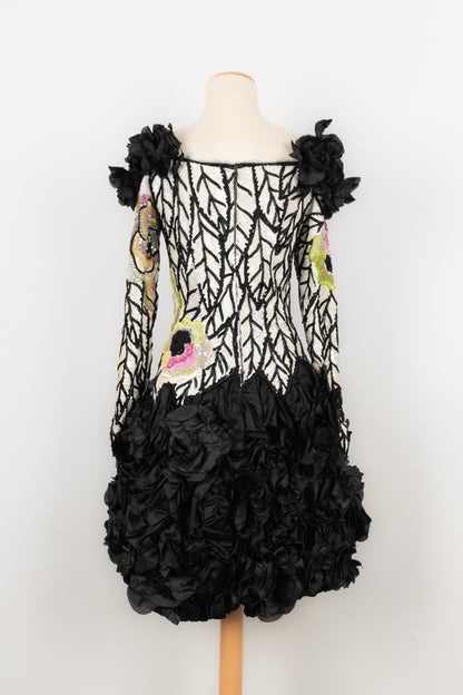 Robe à paillettes Louis Feraud Haute Couture 