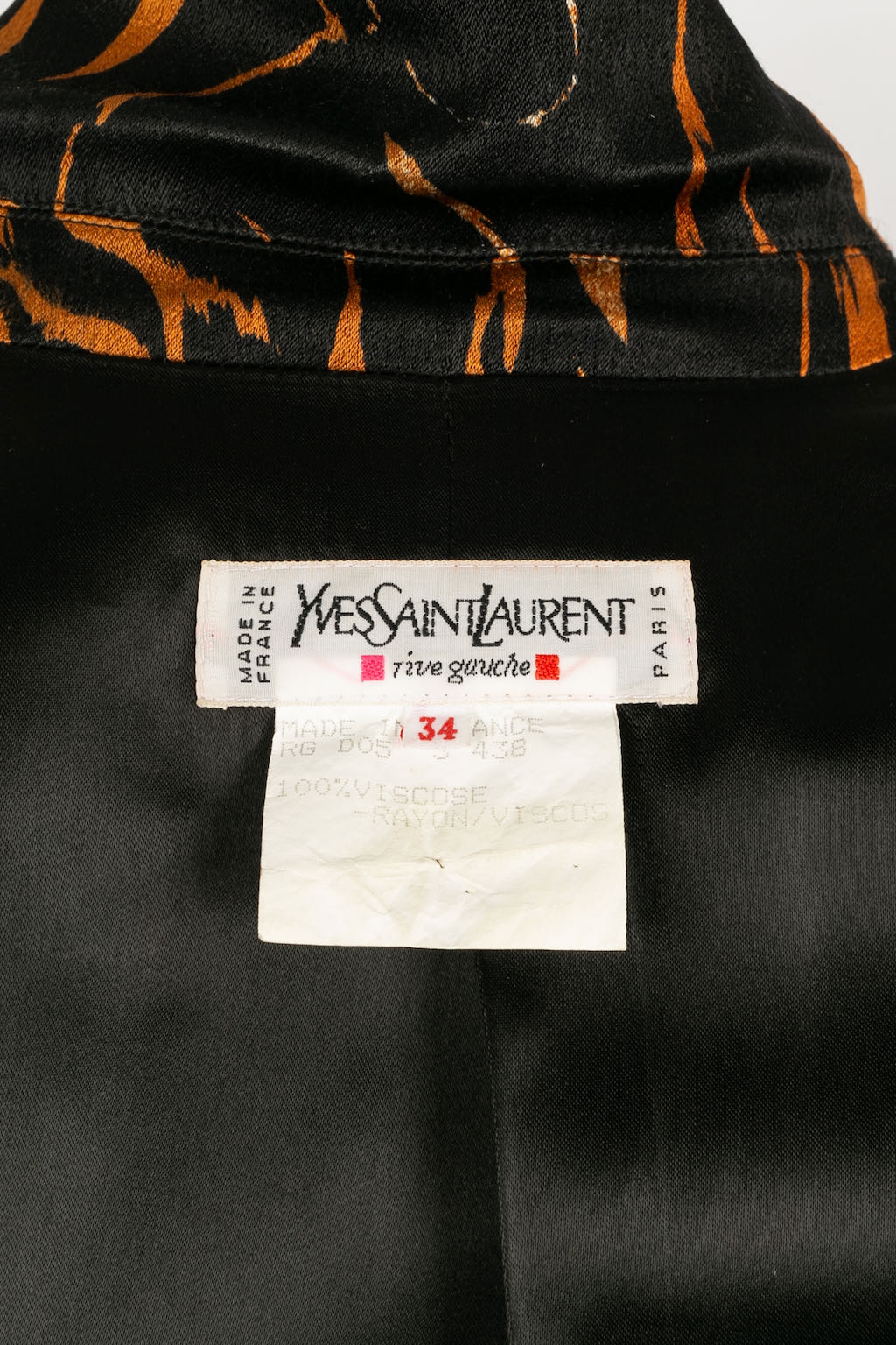 Veste guépard Yves Saint Laurent