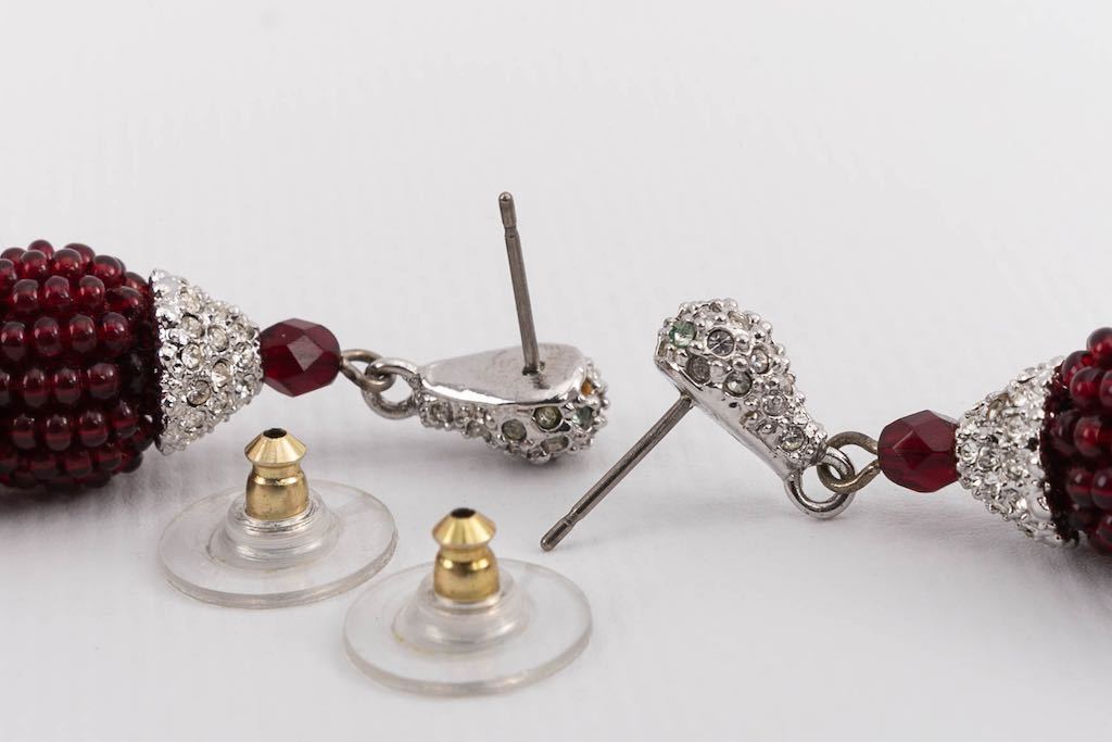Boucles d'oreilles de perles Dior (Attribuées à)