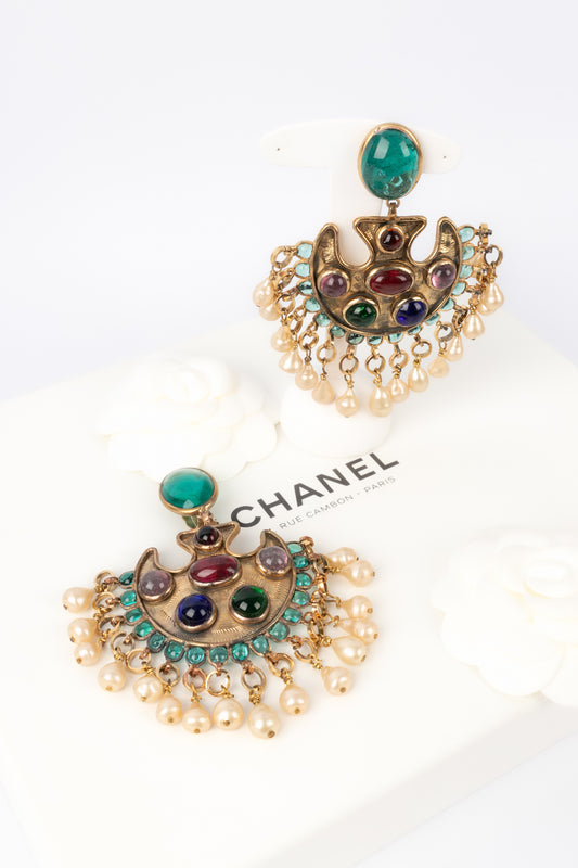Boucles d'oreilles Chanel Haute Couture 1981