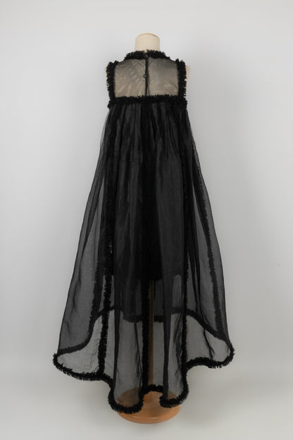 Robe noire Chanel 1990's