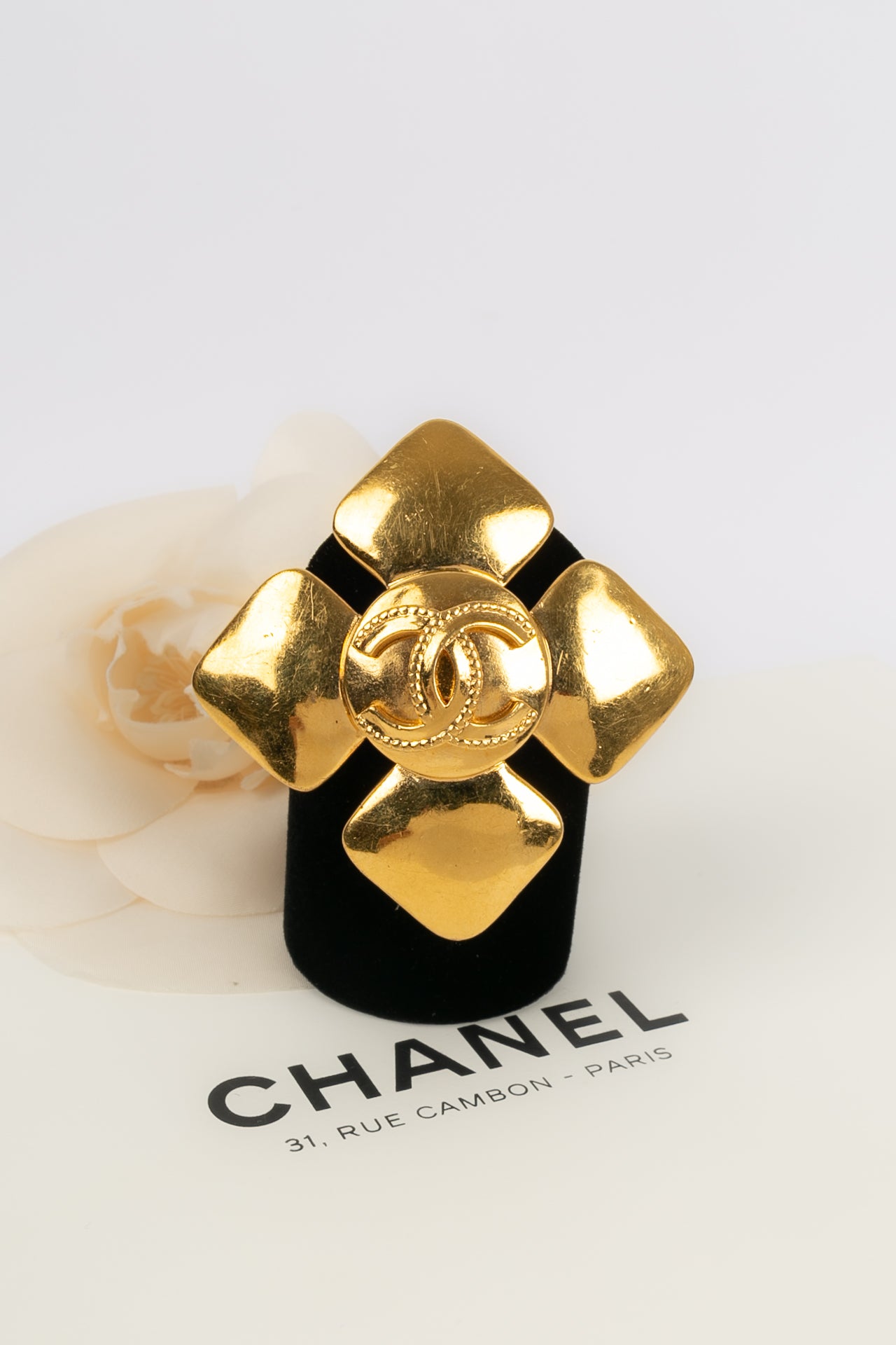 Chanel vintage lion brooch - Gem